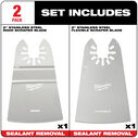 OPEN-LOK 2" Rigid & 2" Flexible Scraper Set, 2 Piece image number 1
